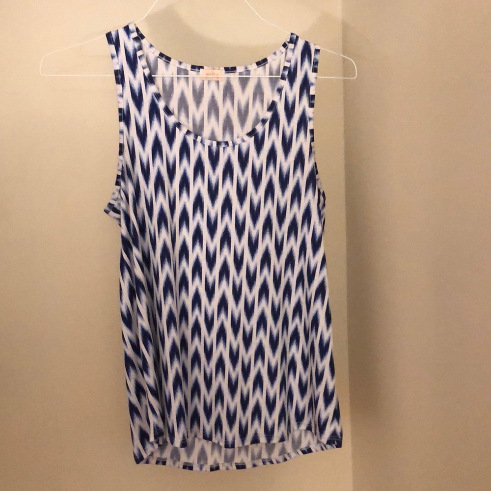 Patterned Tank Top Blouse